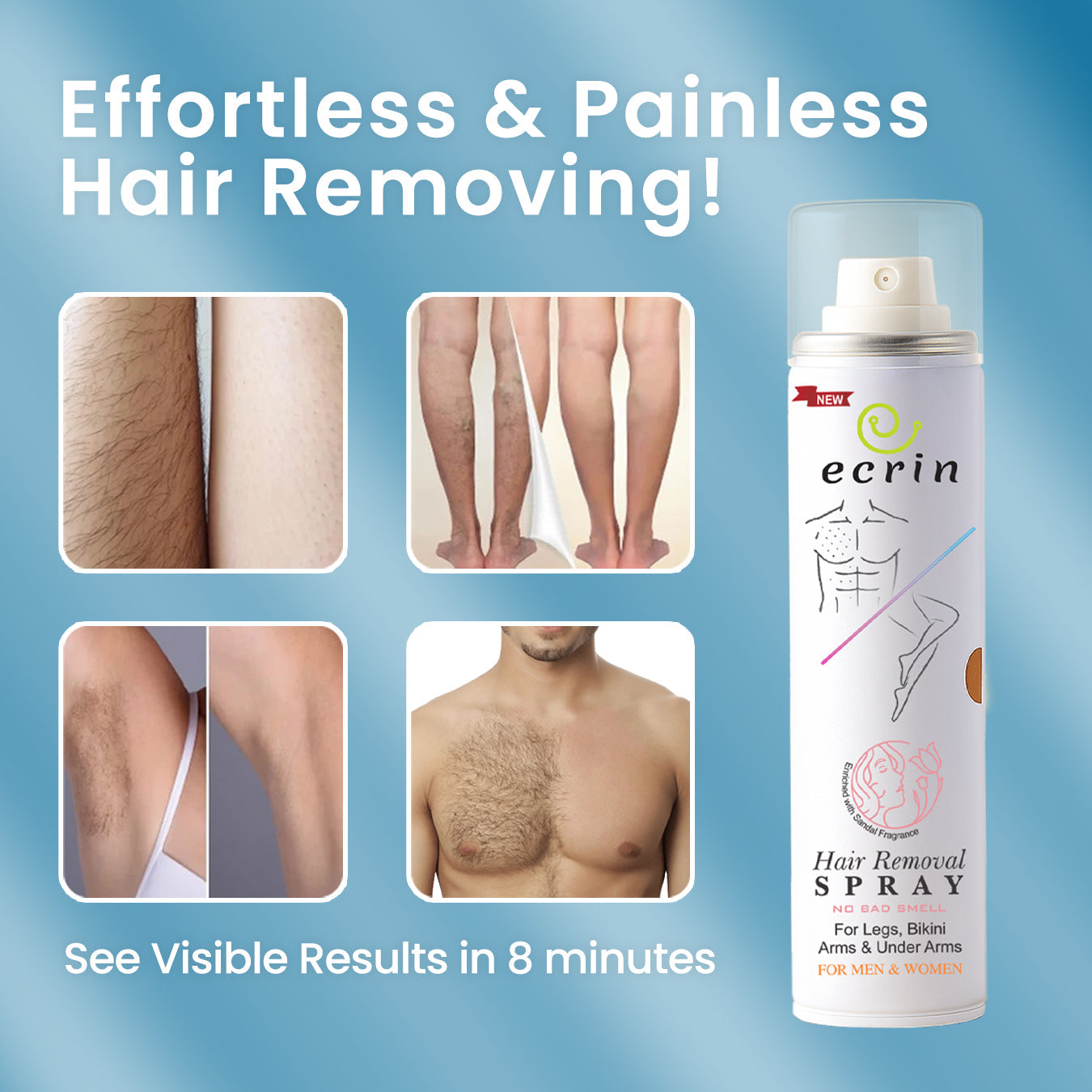 Hair Removal Spray – Smooth, Painless & Fast Results